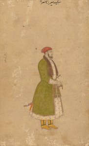 Portret van de Hofdienaar Mirza Muizz, ca. 1680-1700