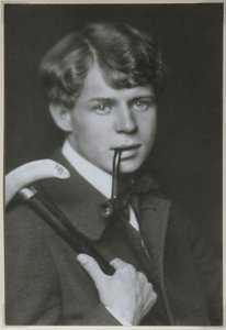 Portret van de Dichter Sergei Yesenin