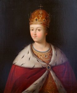 Portret van de Regent Sofia Alexeyevna, eerste helft van de 19e eeuw