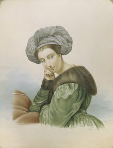 Portret van de actrice Ekaterina Semyonova 1786-1849, begin 19e eeuw door Unbekannt