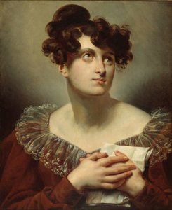 Portret van de actrice Mademoiselle Mars Anne Francoise Hyppolyte Boutet, eind 18e eeuw door Unbekannt