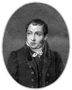 Portret van de auteur Faddei Bulgarin 1789-1859, 1828 door Unbekannt