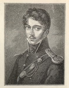 Portret van de auteur Theodor Körner 1791-1813 door Unbekannt
