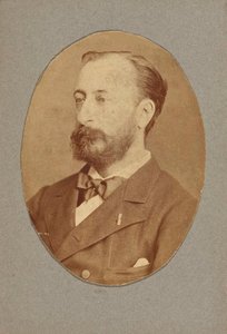 Portret van de componist Camille Saint-Saëns 1835-1921, c. 1880 door Unbekannt