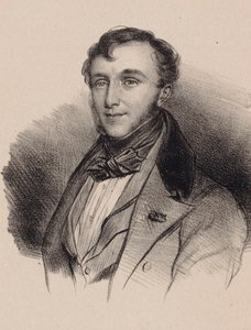 Portret van de componist Friedrich Kalkbrenner 1785-1849 door Unbekannt