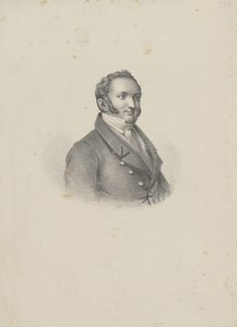 Portret van de componist Gioachino Antonio Rossini
