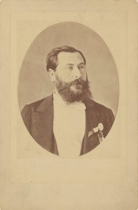 Portret van de componist Léo Delibes 1836-1891, ca. 1885 door Unbekannt