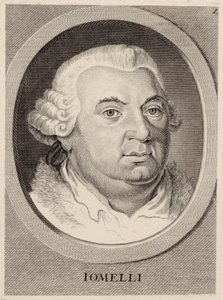 Portret van de componist Niccolò Jommelli, 1714-1774 door Unbekannt