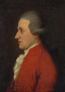 Portret van de componist Wolfgang Amadeus Mozart Hagenauer Mozart, 1780s
