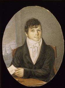 Portret van de danser, balletmeester en scenarioschrijver Ivan Valberkh 1766-1819 door Unbekannt