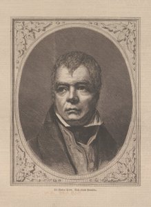 Portret van de historische romanschrijver en dichter Sir Walter Scott 1771-1832, 1871 door Unbekannt
