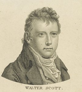 Portret van de historische romanschrijver en dichter Sir Walter Scott 1771-1832, c. 1800 door Unbekannt