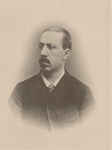 Portret van de organist en componist Charles-Marie Widor 1844-1937, 1870-1875 door Unbekannt