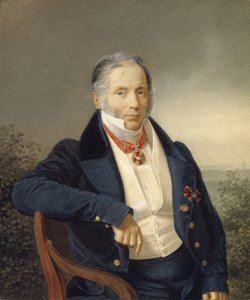 Portret van de schilder Alexander Sauerweid 1782-1844, eerste kwart van de 19e eeuw