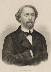 Portret van de pianist en componist Julius Schulhoff 1825-1898, 1860 door Unbekannt