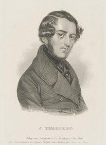 Portret van de pianist en componist Sigismund Thalberg 1812-1871, ca. 1850