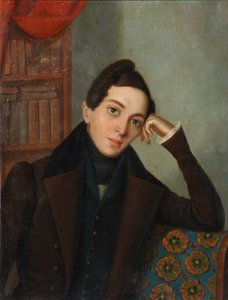 Portret van de dichter Yevgeny Abramovich Baratynsky 1800-1844, 1820s door Unbekannt