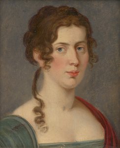 Portret van een vrouw door Unbekannt