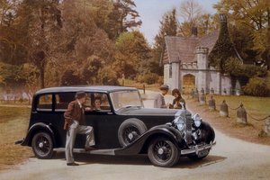 Poster ter promotie van Rolls-Royce auto