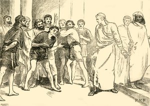 Posthumius in het theater van Tarentum