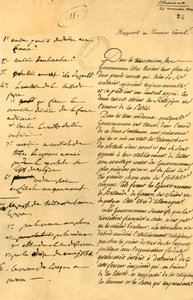 Voorbereidende aantekeningen voor het Concordaat, 22 november 1800