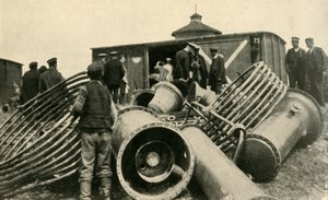 Voorbereidingen voor de evacuatie van Warschau, Eerste Wereldoorlog, 1915, ca. 1920 door Unbekannt