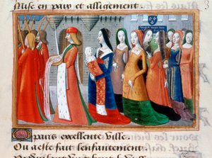 Presentatie van de Dauphin Charles, 1403, 1484 door Unbekannt