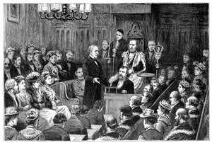 Overhandiging van de Vrijheid van de Stad aan Mr Gladstone, 1877 door Unbekannt