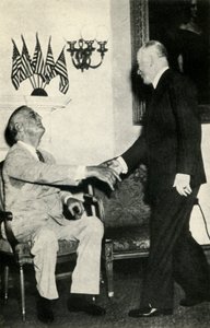 President Benes bezoekt F. D. Roosevelt in 1942, 1947