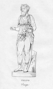 Priapo Priape, ca. 1850 door Unbekannt