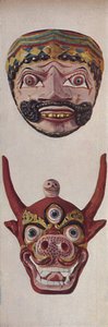 Primitieve culturen in ritueel en festivalmaskers - Festivalmasker en koeienmasker, ca. 1935