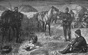 Prins Louis Napoleon en Gezelschap Voor De Zulu Verrassing door Unbekannt