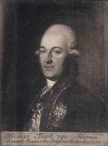 Prins Nikolai Vasilyevich Repnin 1734-1801, 18e eeuw door Unbekannt