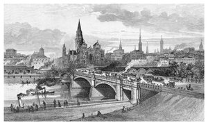 Princes Bridge, Melbourne, Victoria, Australië door Unbekannt