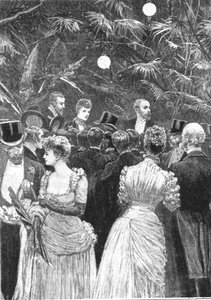Prinses Alexandra verkoopt bloemen op een feest ten bate van de Londense ziekenhuizen, 23 juli 1884 door Unbekannt