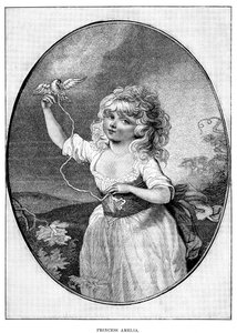 Prinses Amelia, jongste dochter van George III en Koningin Charlotte, 19e eeuw