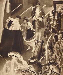 Prinses Elizabeth beheert de trein, 12 mei 1937 door Unbekannt