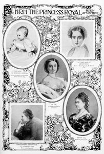 Prinses Victoria Adelaide Mary Louise, oudste dochter van koningin Victoria, eind 19e eeuw