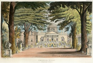 Hoofdingang van Chiswick House, Hounslow, Londen, 1823 door Unbekannt