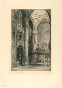 Print, Burgos Kathedraal door Unbekannt