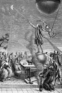 Prent die Franz Anton Mesmer satiriseert, 1784 door Unbekannt