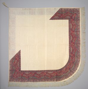 Gedrukte Zijde Omslagdoek, 1835-1840 door Unbekannt