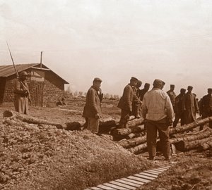 Gevangenen, Chalons, Noord-Frankrijk, ca. 1914-ca. 1918