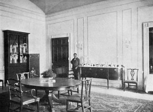 Privé-eetkamer in het Witte Huis, Washington DC, VS door Unbekannt