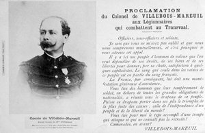 Proclamatie door Kolonel Villebois-Mareuil, ca. 1900 door Unbekannt