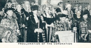 Proclamatie van de kroning, 1936 1937 door Unbekannt