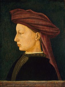 Profielportret van een Jonge Man, 1430-1450 door Unbekannt