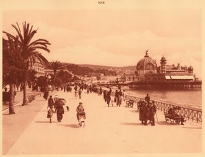 Promenade des Anglais en het Jetty Palace, Nice, 1930 door Unbekannt