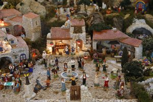 Provençaalse kerststal, Parijs, Frankrijk