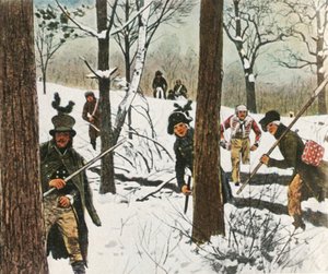 Pruisische soldaten ontsnappen aan gevangenschap door de Fransen, januari 1807, 1936 door Unbekannt
